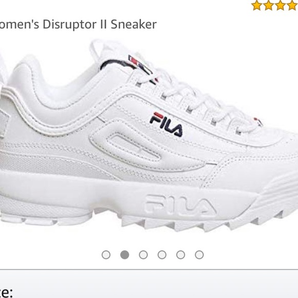 fila disruptor women's size 7